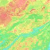 Sudbury topographic map, elevation, relief