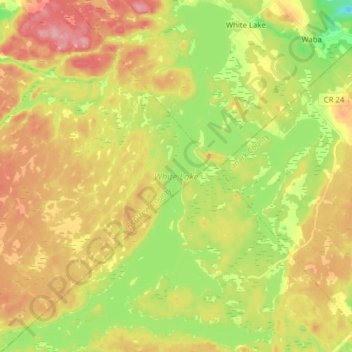 White Lake Topographic Map White Lake Topographic Map, Elevation, Relief