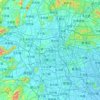 Foshan City topographic map, elevation, relief