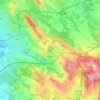 Mogyoród topographic map, relief, elevation