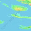 Hvar topographic map, elevation, relief