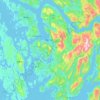 Vestland topographic map, elevation, relief