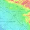 Anaheim topographic map, elevation, relief
