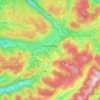 Gérardmer topographic map, relief map, elevations map
