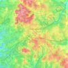Palestine topographic map, elevation, relief