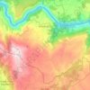 Parada de Sil topographic map, relief map, elevations map