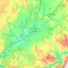 Monforte de Lemos topographic map, relief map, elevations map