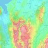 Antioquia topographic map, elevation, relief
