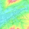 Chlef topographic map, elevation, relief