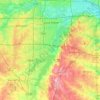 Grand Prairie topographic map, elevation, relief