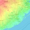 Brazoria County topographic map, elevation, relief