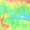 Logroño topographic map, relief map, elevations map