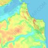 Tibau do Sul topographic map, relief map, elevations map
