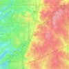 Frisco topographic map, elevation, relief