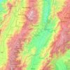 Tolima topographic map, elevation, relief