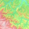 Provincia Nor Yungas topographic map, elevation, relief