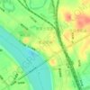 建设街道 topographic map, elevation, relief