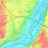 Herstal topographic map, relief map, elevations map