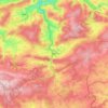 Vielsalm topographic map, relief map, elevations map