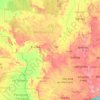 Región Centro-Oeste topographic map, relief map, elevations map