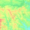 Cass County topographic map, elevation, relief