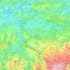 Cangas de Onís topographic map, relief map, elevations map