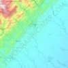 Yopal topographic map, elevation, relief
