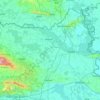 Osijek-Baranja County topographic map, elevation, relief