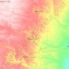 Bounoura topographic map, elevation, relief