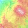 Puracé topographic map, elevation, relief
