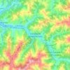 San Martín del Rey Aurelio topographic map, relief map, elevations map