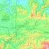Siero topographic map, relief map, elevations map