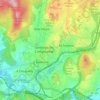 Santiago de Compostela topographic map, relief map, elevations map