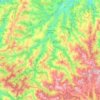 Cangas del Narcea topographic map, relief map, elevations map