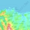 Jijel topographic map, elevation, relief