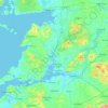 County Clare topographic map, relief map, elevations map