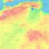 Algeria topographic map, elevation, relief