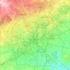 San Antonio topographic map, relief map, elevations map