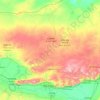 Baotou City topographic map, elevation, relief
