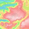 Svartisen topographic map, relief map, elevations map