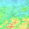 East Flanders topographic map, elevation, relief