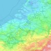 Flanders topographic map, elevation, relief