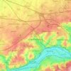 Grâce-Hollogne topographic map, relief map, elevations map