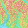Golden Ears Provincial Park topographic map, elevation, relief