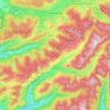 La Bresse topographic map, relief map, elevations map