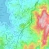 Meaño topographic map, relief map, elevations map