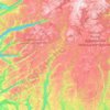 Agder topographic map, elevation, relief