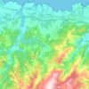 El Franco topographic map, relief map, elevations map