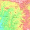 Guaxupé topographic map, relief map, elevations map