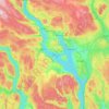 Mjøsa topographic map, relief map, elevations map